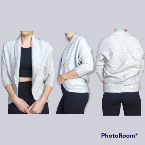 Theory Sweaters - Theory round hem cardigan cashmere dolman half sleeve S/M